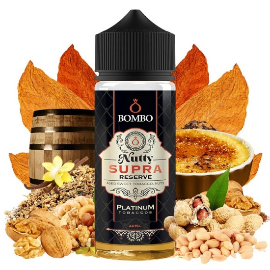 Bombo Platinum Tobaccos Nutty Supra Reserve 40/120ml Flavorshot