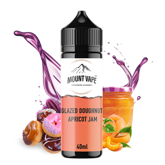 Glazed Doughnut Apricot Jam Mount Vape 120ml