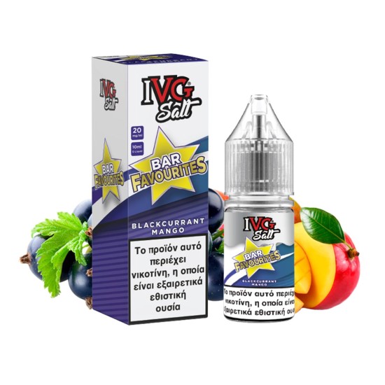 Bar Favourites IVG Nic Salt Blackcurrant Mango 10ml/20mg