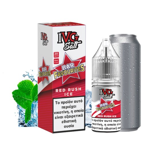 Bar Favourites IVG Nic Salt Red Rush Ice 10ml/20mg