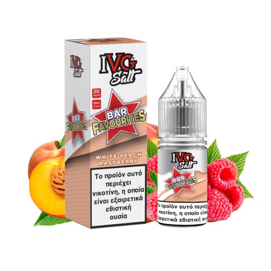 Bar Favourites IVG Nic Salt White Peach Raspberry 10ml/20mg